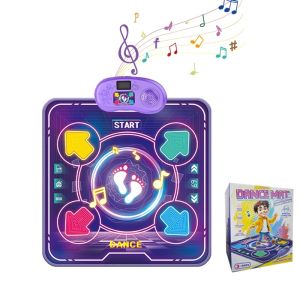 90x90cm Kids Electronic Dance Mat Dancing Blanket with Light&Bluetooth Kids Floor Music Blanket Educational Toys Xmas Gifts2026
