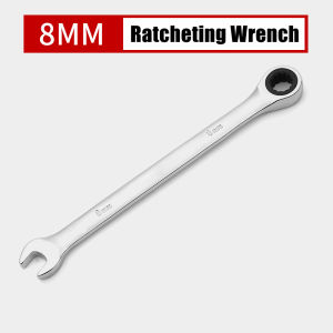 JIANTAI Ratcheting Wrench Set Metric Ratchet Wrench Set Premium CR-v Steel 12 Point 72 TeethBox End and Open End Ratcheting Wrench SetMetric 8mm/10mm/12mm/14mm/17mm
