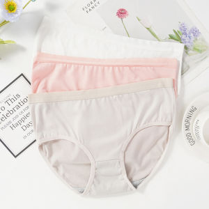 Womens Cotton Panties High Waist Seamless Underwear Women Skin-friendly Briefs Comfortable Student Cotton Briefs