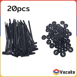 Vacaka Universal Car Nylon Cable Tie Buckle Black Self-Locking Plastic Wire Ties 20/50/100PCS
