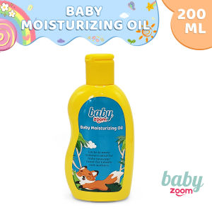BabyZoom Baby Oil 200ml body oil moisturizer massage oil for baby Baby Skin Care Sensitive Skin Baby Care Moisturizing Skincare Essentials for Babies Baby Need on Sale Newborn Essentials Baby Needs Newborn Sets Great for Infants and Mothers