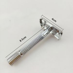 Manual Shaver For Men Classic Stainless Steel Safety Razor Shaver With Brush Box Shaving Tool Blades