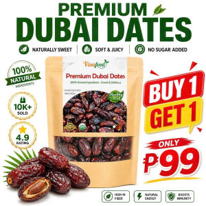 Premium Dubai Dates - Organic Healthy Dried Fruit Snacks with No Added Sugar - 100G/250G/500G/1Kg