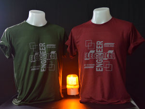 เสื้อยืดช่าง เสื้อช่าง EP06 เสื้อยืดวิศวกรไฟฟ้า เสื้อยืดสะท้อนแสง THE POWER