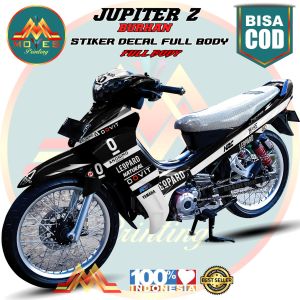 ⭐⭐⭐⭐⭐( COD ) Decal Stiker Motor Jupiter Z Burhan Full Body Motif LEOPARD Stiker Bahan Berkualitas