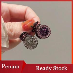 [PAM] 2 4pcs Mini Round Rhinestone Hair Claw Retro Zircon Women Girls Claw Clip Small Hairpins Hair Crabs Girls Hair Accessories ﻿