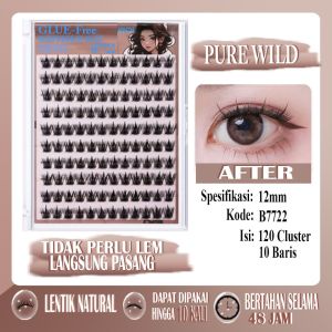 Korean Look Bulu Mata Palsu Lem - Eyelash Ekstension Fake Lashes Bulu Mata Palsu LANGSUNG TEMPEL Mega Volume Look