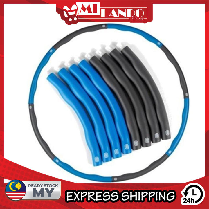 (8Segment) MILANDO Sport Hula Hoop Hola Hoop Gymnastic Gymrama Fitness