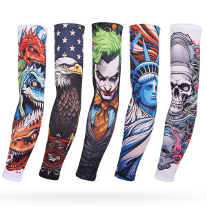 【NEW A 】UV Protection Arm Sleeves Mangas Para Brazo Breathable Sun Protection Tattoo Sleeves Arm Warmers Outdoor UV Cut Sleeve Covers