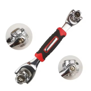 8 In 1 Universal Wrench Socket Wrench Multifunction Spanner Tool 360 Degree Revolving Spanner Rotatable Wrench R9939