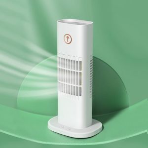 Home Water Cooling Fan Humidifying Mist Tower Fan Air Conditioning Fan Desktop Mini Office Chiller