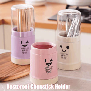 Dustproof Chopstick Holder Cylinder Detachable Flatware Rack Spoon Fork Drying Household
