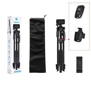 MINIFELE 262 Multi-function Camera Tripod 3366 Adjustable Height 48cm-141cm Video Recording Tripod Stable Portable Handle Professional Tripod Stand Telecamera