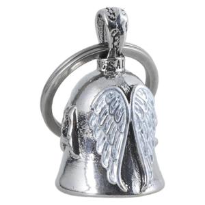 Thép không gỉ chuông phù hợp cho xe gắn máy xe đạp Keychain Charm tay đua xe đạp xe đạp năng lượng tích cực charm may mắn an toàn du lịch