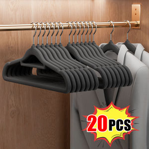10/20/50 Sets Non Slip Velvet Clothes Hangers Strong Durable Space-Saving For Home Closet Organizer