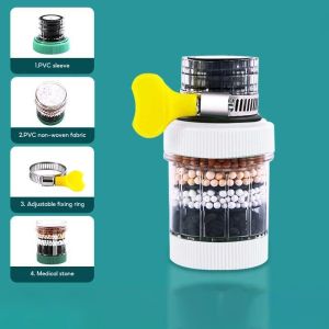 6 Layer Faucet Filter Water Saving Kitchen Splash Proof Water Purifier Filtration Head Tap