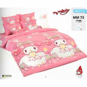 ชุดผ้าปูที่นอน+ผ้านวม My Melody 🔥ลิขสิทธิ์แท้ TOTO🔥มายเมโลดี้ ซานริโอ้ ผ้าปูที่นอน ครบชุดปูนวม การ์ตูน ของแท้ โตโต้