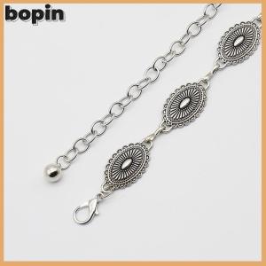 Bopin Retro Versatile Ethnic Style Metal Bohemian Waist Chain Belt For Women Fashion Sweater Chain Waist Seal Body Decor Accessories