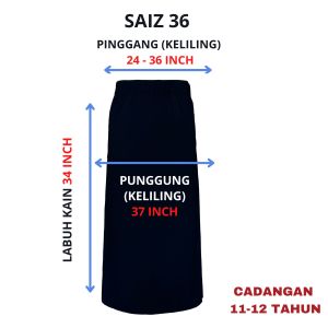 FH024 - KAIN PENGAWAS KIPAS TEPI HITAM LICIN KOSHIBO