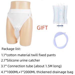 Mens Silicone Urinal for Bedridden Elderly and Paralyzed Patients Ladies Leak-proof Urine Collection Bag