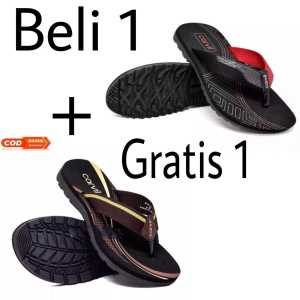 BELI 1 GRATIS 1 SANDAL CARVIIL PREMIUM / SANDAL TERBARU / SANDAL TERLARIS / SANDAL PRIA / SANDAL KEKINIAN / SANDAL WANITA / UKURAN 37-43 / BAYAR DITEMPAT