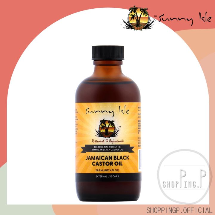 ️[แท้ 100%/พร้อมส่ง] ️ Sunny Isle Jamaican Black Castor Oil 4 fl oz ...