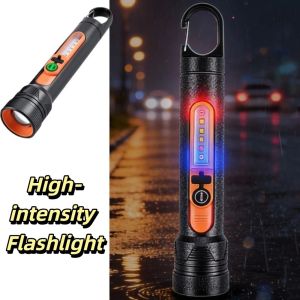 CYI47 Built-in Battery LED Flashlight White  Side Light High-Intensity Flashlight New Model High-Intensity USB Charging Flashlight Outdoor Use