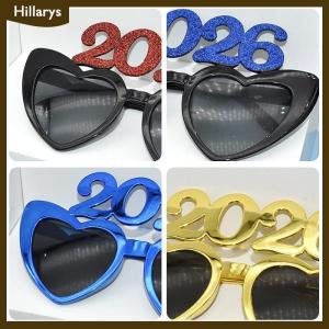 [Hillarys] แว่นตาจำนวน2026 2026มีความสุขปีใหม่แว่นตากันแดดเพชรแวววาวอุปกรณ์คอสเพลย์คริสต์มาสของตกแต่งงานปาร์ตี้แว่นตาตลก