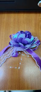 🌼 [READY STOCK] Yellow Flower Corsage Pin with Pearl Beads & Lace Ribbon | Bridal Wedding Brooch | Bunga Pin Kahwin | Wedding Accessories