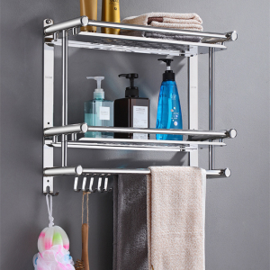 Stainless steel towel rack Bathroom shelf