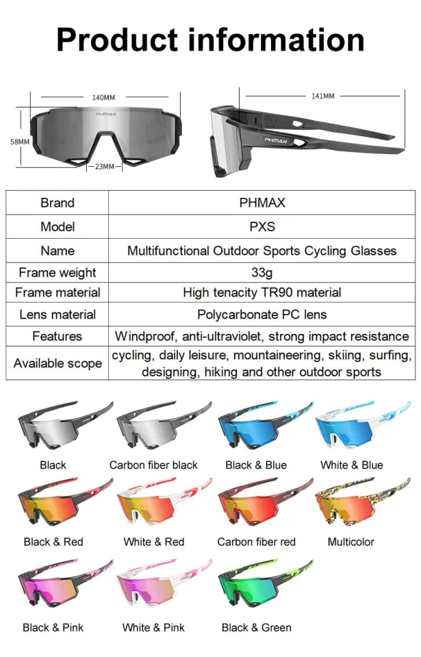 Polarized Cycling Sunglasses （5 lens）UV Protection MTB Bike Men Glasses  Outdoor Sports Racing Bicycle Cycling Eyewear Goggles