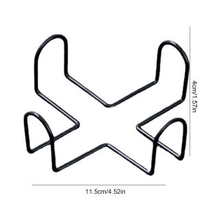 Coaster Holder For Both Round And Square Coasters Decorative Wrought Iron Coaster Holder Storage Rack Kitchen Tabletop Organizer Kitchen Cutlery Storage Rack Plate and Bowl Storage Rack