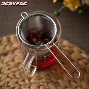 JCSYFAC Thép không gỉ trà Infuser tái sử dụng trà rò rỉ Lọc Ấm trà lọc tai duy nhất hình dạng cà phê thảo mộc gia vị khuếch tán với xử lý