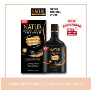 MAKE BEAUTY - NATUR SHAMPOO GINSENG 140ML ORIGINAL BPOM - SHAMPO NATUR GINSENG