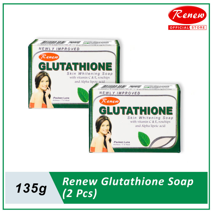 Renew Glutathione Soap 135grams 2 pcs. Lazada PH