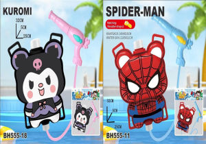 Kuromi Spider-Man Backpack Water Gun Childrens Outdoor Toy Summer Water Fight Pool Party Role Play