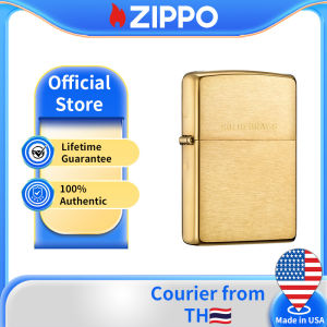 Zippo Solid Brass Windproof Pocket Lighter | Zippo 204（ Lighter Without Fuel Inside ) ทองเหลืองแท้（ไฟแช็กไม่มีเชื้อเพลิงภายใน）