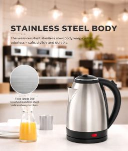 2.0 Connox Stainless Steel Electric Water Heater Automatic Fast Boil Electric Kettle
