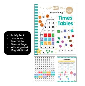 Gold Stars Alphabet Book with Magnetic Board & Magnets Activity For Kids to Learn ABC