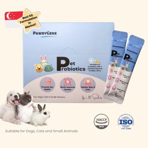 PawdyGene Pet Pre & Probiotics for Gut Health/Skin & Coat Health/Boost Immunity System/General Health