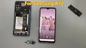 Original USB Charging Port Connector Board Flex Cable With Microphone For Samsung A52 A72 A12 Replacement Part