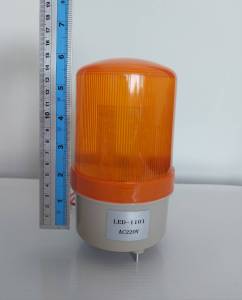 ไฟหมุน ไฟฉุกเฉิน LED 3.5" x 6" ไม่มีเสียง สีเหลืองและสีแดง AC 220 V #Siri gate สินค้าพร้อมส่ง