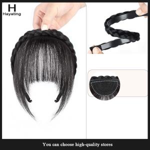 Hayating Wig Headband Air Bangs Natural Invisible Straight Bangs Seamless Natural Forehead Bangs Hairstyle Tools
