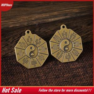 【COD】🔥🔥🔥 Taoism Bagua Diagrams Pendant Chinese Amulet Yin Yang Divination Charms DIY Making Waist Keychain Jewelry Accessory