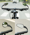 ROCKBROS Bike Side Mirror HD View Mountain Bike Side Mirror 360° Adjustable Handlebar Mirror Wide Range Motorcycle Rear View Mirror Cycling Accessories. 