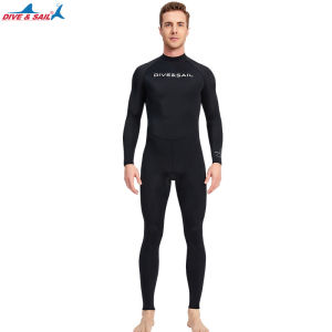 DIVE-SAIL Men Lycra Surf Clothing Sunscreen Anti-jellyfish Long Sleeve Diving Wetsuit Snorkeling Swimwear Summer Beach Shirt