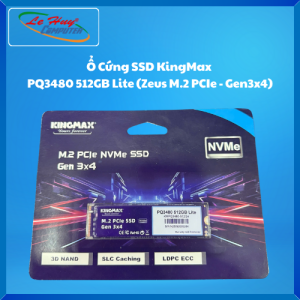 Ổ Cứng Máy Tính SSD KingMax PQ3480 512GB Lite (Zeus M.2 PCIe - Gen3x4) - Hàng Chính Hãng