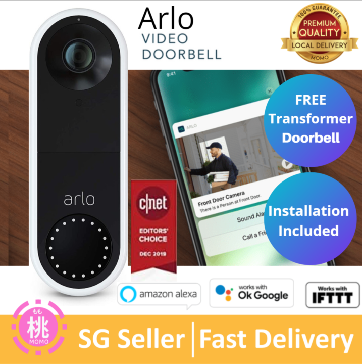 Alexa Arlo Doorbell Amazon Arlo Video Doorbell Battery (Wire-Free