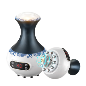 Máy giác hơi cạo gió cầm tay AUX mát xa chườm ấm hồng ngoại 10 đầu - TẶNG KÈM TINH DẦU