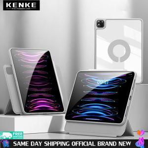 KENKE iPad Case 720° Magnetic Smart Anti-bending HD Clear Acrylic Case Rotating Detachable Smart Case for iPad 2022 M2 Pro 11 inch 2020 Air5 Air 4 iPad 7th 8th 9th 2021 mini 6 Magnetic Separation Case Free Shipping Free DIY Stickers